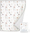 GRSSDER Cotton Muslin Quilt Blanket - Silky Soft and Breathable Kids' Throw