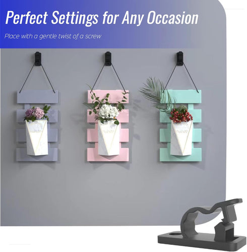 80Pack Outdoor String Light Clips Screw-in Hooks,Weatherproof Cable Hangers and Clips for Hanging Fairy Lights