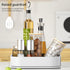 Semlos 9" Square Lazy Susan Turntable, Revolving Spice Rack for Kitchen Storage and Organization, Non-Slip