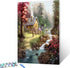 Tucocoo Wildflower DIY Paint by Number for Adults, Rustic House Digital Oil Painting Kits on Canvas for Home Decor
