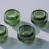 Set 8 Woho Green Taper Candle Holders of for Christmas Party Decor, Reversible Candle Sticks Holder Decor for Wedding