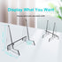 Assemble Acrylic Display Stand without Ledge, 4.5 inch Clear Book Display Easel Holder Free Width Acrylic Display Stand for Display