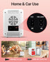 Mini Fridge Skincare with Dimmable LED Light Mirror, 4L/6Can Cooler & Warmer Mini Fridge for Skincare and Makeup,