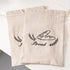 2 Pack Linen Bread Bags for Homemade Bread - Plastic Lined -