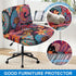 Levoberg Armless Armless #13 Criss Cross Office Desk Chair Cover Slipcovers Printed Vanity Desk Chair Covers Cross