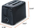 Commercial Chef CCT2201B - 2 Slice Toaster, Black