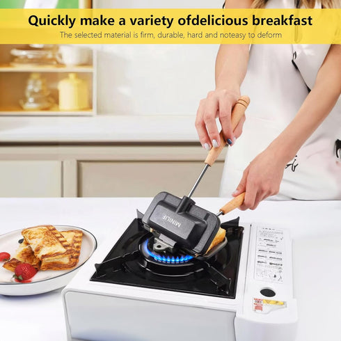 Double-Sided Sandwich Baking Pan, Nonstick Sandwich Maker for Breakfast, Omelets, Frittatas, and Toast (1 Pcs)