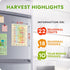 Seasonal Fruit & Vegetable Guide Fridge Magnet, Easy to Follow Calendar for Fresh Produce, Refrigerator Magnets