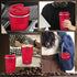 12 oz Stainless Steel Vacuum Insulated Tumbler, Spill Proof Coffee Travel Mug with Lid, Red