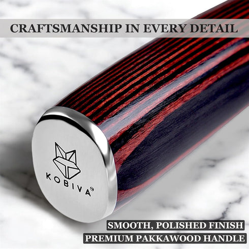 8 Inch Japanese Chef Knife | Razor Sharp High Carbon Stainless Steel Kitchen Knife | Damascus Pattern Professional
