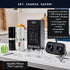 Electric Salt and Pepper Grinder Set, Rechargeable Automatic Shakers with LED Light, Set of 2 Electric Pepper and Salt