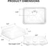 50 Pack 6 Yopay Deviled Egg Trays with lid, Plastic Clear Slots Deviled Eggs Halves Carrier Deviled Container Dish