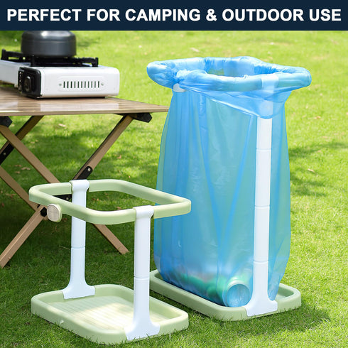 15PCS Portable Trash Bag Holder Foldable & Lightweight Trash Bag Stand, Collapsible Trash Can for Camping, Outdoor, Car