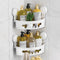 LEVERLOC Corner Shower Caddy Suction Cup, shower shelves suction cup, 2 Pack