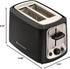 Toastmaster 2-Slice Cool Touch Toaster - Black with Stainless Accent