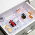 Backerysupply Clear Plastic Drawer Organizer Tray for Vanity Cabinet (Set of 8)