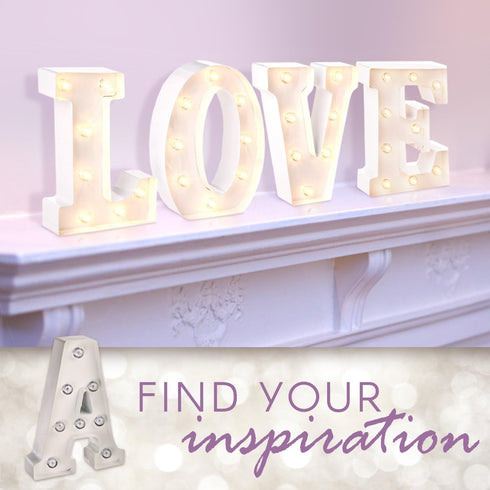 White Metal Marquee Letter – I - 9.87” Tall, White Finish