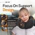 MLVOC Travel Pillow - 100% Pure Memory Foam Neck Pillow with Eye Masks, Earplugs, and Luxury Bag