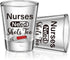Patelai Nurse Need Shots Too, Funny Glass Gift for Women and Male Mom Sister for Nursing Graduation Party
