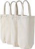 Wine Tote Bag, 10.5 x 7 x 2 inches, 4 pcs Reusable Cotton Canvas Carrier with Drawstring Label