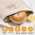 2 Packs Bread Bags for Homemade Bread - XL Reusable Organic Beeswax Linen Cotton Sourdough Bag, Homesteading Essentials
