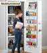MISSLO Full Clear PVC Over the Door Organizer, Hanging Closet Storage with 5 Large Pockets for Bathroom & Bedroom