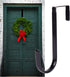 Black Wreath Hanger, Strong Bearing Door Hook for Fall, Christmas, and Halloween Decorations