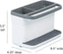 Glad Kitchen Sink Organizer Caddy, 2 Compartments for Sponge, Soap, and Dish Cloth with Drain Holes