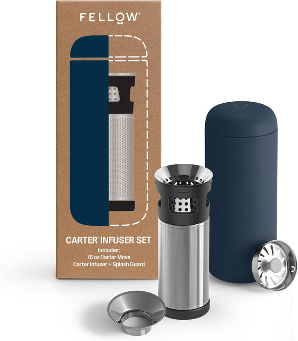 Fellow Carter Tea + Cold Brew Infuser & Carter Move 16 oz