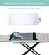 Dalykate 15x54 Ironing Board Cover and Pad with Elastic Edge, Scorch and Stain Resistant Thick Padding, 4 Fasteners