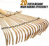 Yardwe Yard Leveling Rake Leaf Scoops, Hand Rakes Short Handle Rake for Gardening and Lawn Tools