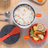 Microwave Rice Cooker Steamer - 2 L Pasta Cooker with Strainer for Rice, Vegetables, Quinoa, Oatmeal