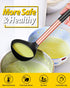 Pack of 2 Silicone Ladle Spoons, Large Non-Stick Kitchen Utensils, High Heat Resistant, BPA Free for Cooking