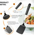 Stainless Steel Cooking Utensils Set - 4-Piece Kitchen Set with PP Handles, Dishwasher Safe, Non-Stick Spoons & Spatula