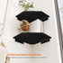 Set 2 Homode Corner Shelf Wall Mount, of Corner Floating Shelves with Wire Hole for TV, Cable Box, Wood Hanging Storage