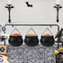 ORIENTAL CHERRY Halloween Decor - Set of 3 Witches Cauldron Serving Bowls on Rack for Home Kitchen Decoration