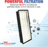 LifeSupplyUSA True HEPA Filter Replacement for Honeywell HRF-H1 HRF-H2 HPA050 HPA150 HPA060 HPA160 HHT055