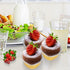 SOUJOY 100 Pieces Heart Shaped Baking Cups, 3.4 oz Aluminum Foil Cake Pan with Lids for Cupcake Ramekin