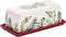 Bico Santa On The Way Ceramic Butter Dish with Lid, Wide Butter