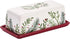 Bico Santa On The Way Ceramic Butter Dish with Lid, Wide Butter
