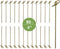 JapanBargain 50pcs Bamboo Skewers, Fruit Appetizer Kabob, Twisted End, Natural