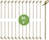 JapanBargain 50pcs Bamboo Skewers, Fruit Appetizer Kabob, Twisted End, Natural