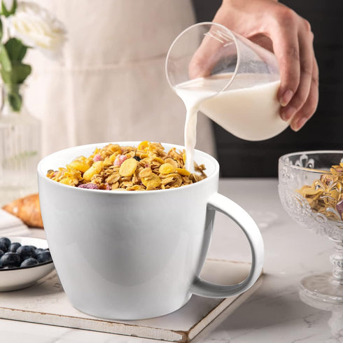 30 oz 900ml Large Coffee Mug Ceramic Jumbo Soup Bowl with Handle Cereal Mugs, Big Coffee Cup for Latte, Cappuccino