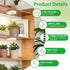 3.54" 6/12/16H 10 Dimmable Plants,2Head RWNTAO Ceiling Grow Light for Indoor Plants, Warm&White Full Spectrum Plant