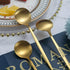 Matt Gold 6 Piece Teaspoons, 6.6 Inch Stainless Steel Small Spoons for Home, Kitchen, or Restaurant