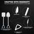 IQworks 2 Set 304 Pcs Ice Cream Shovel - Funny Loving Gift (Birthday/Holiday Gift for Family and Friends), Premium
