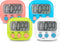 4-Piece Multi-Function Electronic Timer, Suitable for Kitchen, Study, Work, Exercise Training, Outdoor Activities