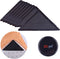 8 Pcs Rug Tape, No Damage Hardwood Floor Grippers for Rugs, Non Slip Carpet Tape (Black)
