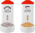 2 Pack Chicken Grit and Oyster Shell Feeder, Automatic PVC Chicken Feeder