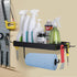 Tongyuyan 2 Garage Paper Towel Holder with Shelf & Detachable Hooks - Wall Mount Shop Towel Holder & Paper Towel Holder